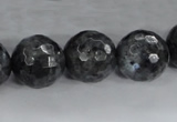 CLB365 15.5 inches 16mm faceted round black labradorite beads wholesale