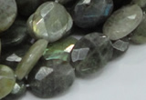 CLB43 15.5 inches 14*18mm faceted oval labradorite gemstone beads