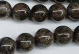 CLB435 15.5 inches 14mm round grey labradorite beads wholesale