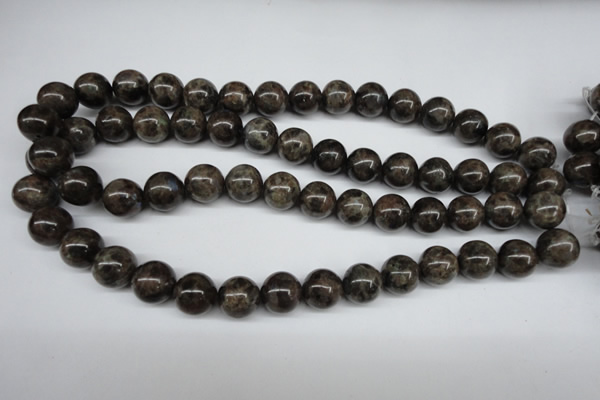 CLB435 15.5 inches 14mm round grey labradorite beads wholesale