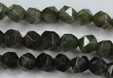 CLB451 15 inches 6mm faceted nuggets labradorite gemstone beads