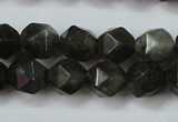 CLB452 15 inches 8mm faceted nuggets labradorite gemstone beads