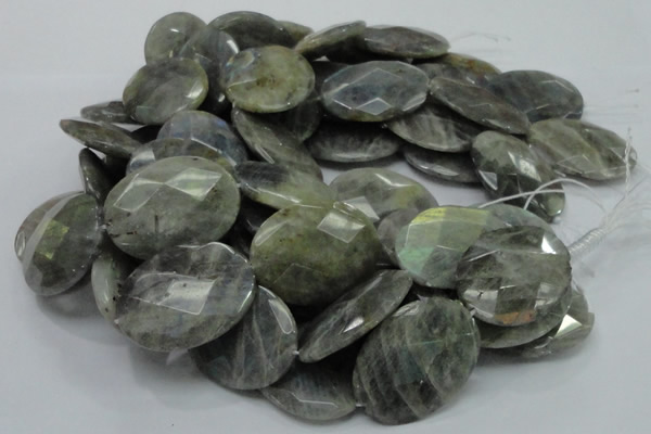 CLB49 15.5 inches 30*40mm faceted oval labradorite gemstone beads