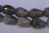 CLB504 15.5 inches 12*16mm faceted teardrop labradorite beads