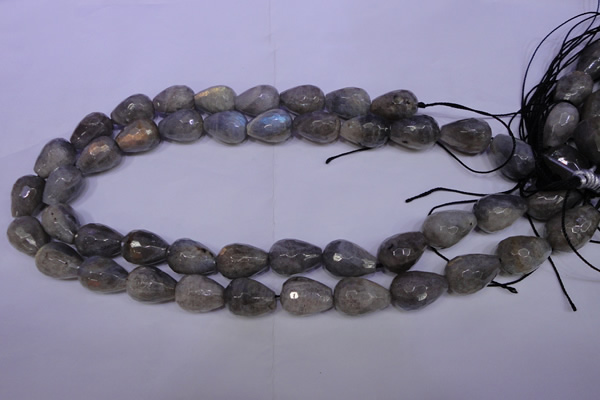 CLB504 15.5 inches 12*16mm faceted teardrop labradorite beads