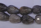 CLB505 15.5 inches 13*18mm faceted teardrop labradorite beads