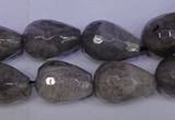 CLB506 15.5 inches 15*20mm faceted teardrop labradorite beads