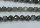 CLB512 15.5 inches 8mm faceted round labradorite gemstone beads