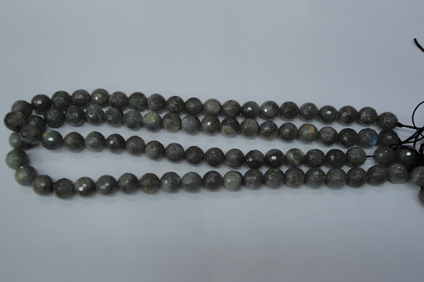 CLB513 15.5 inches 10mm faceted round labradorite gemstone beads