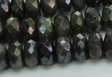 CLB625 15.5 inches 7*12mm faceted rondelle AB-color labradorite beads