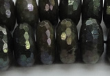 CLB626 15.5 inches 10*20mm faceted rondelle AB-color labradorite beads