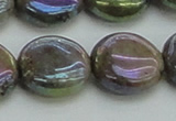 CLB638 15.5 inches 16mm flat round AB-color labradorite beads