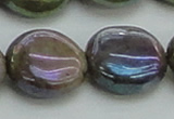 CLB639 15.5 inches 18mm flat round AB-color labradorite beads