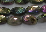 CLB658 15.5 inches 10*14mm faceted oval AB-color labradorite beads