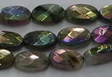 CLB674 15.5 inches 8*12mm faceted oval AB-color labradorite beads