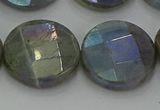 CLB681 15.5 inches 20mm faceted coin AB-color labradorite beads