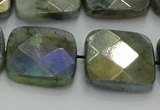 CLB690 15.5 inches 20mm faceted square AB-color labradorite beads