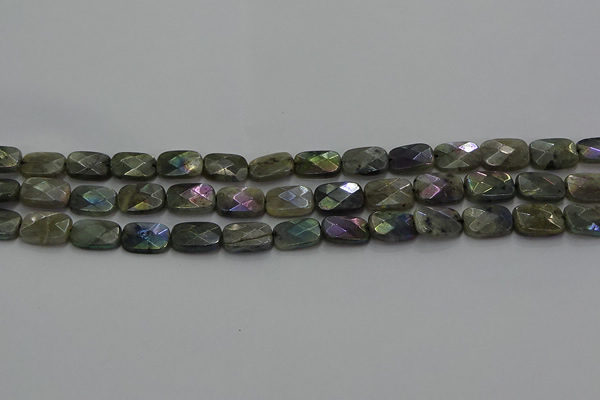 CLB696 15.5 inches 10*14mm faceted rectangle AB-color labradorite beads