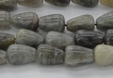 CLB718 15.5 inches 6*10mm teardrop labradorite gemstone beads