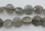 CLB741 15.5 inches 8mm faceted coin labradorite gemstone beads