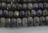 CLB757 15.5 inches 5*8mm faceted rondelle AB-color labradorite beads