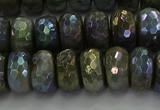 CLB759 15.5 inches 7*12mm faceted rondelle AB-color labradorite beads