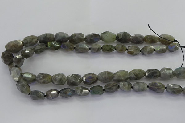 CLB766 15.5 inches 10*14mm - 12*16mm faceted nuggets labradorite beads