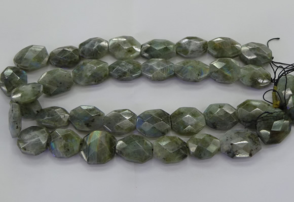 CLB767 15.5 inches 13*18mm - 18*25mm faceted freeform labradorite beads