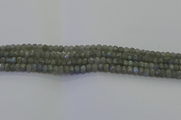 CLB772 15.5 inches 4*6mm faceted rondelle labradorite beads