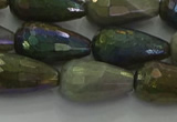 CLB784 15.5 inches 10*20mm faceted teardrop AB-color labradorite beads