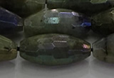 CLB788 15.5 inches 10*20mm faceted rice AB-color labradorite beads