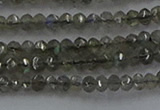 CLB795 15.5 inches 2*3mm faceted rondelle labradorite beads