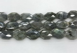 CLB797 18*24mm - 20*25mm faceted octagonal labradorite beads