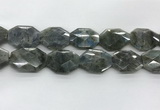 CLB799 25*30mm - 25*35mm faceted octagonal labradorite beads