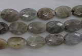 CLB86 15.5 inches 8*12mm faceted oval labradorite beads wholesale