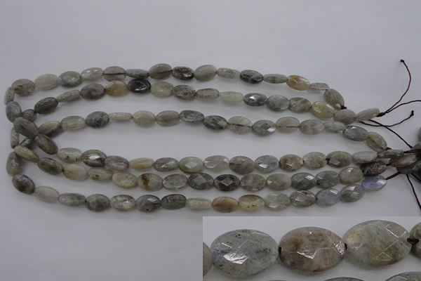 CLB86 15.5 inches 8*12mm faceted oval labradorite beads wholesale