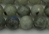 CLB864 15.5 inches 12mm faceted round AB grade labradorite beads