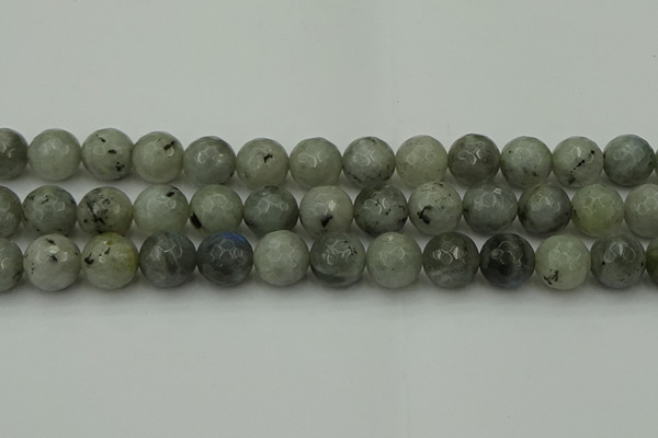 CLB865 15.5 inches 14mm faceted round AB grade labradorite beads