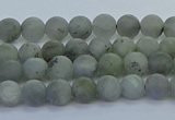 CLB871 15.5 inches 4mm round matte labradorite gemstone beads