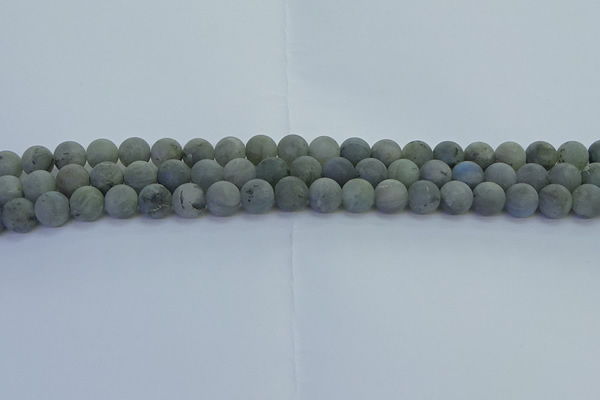 CLB873 15.5 inches 8mm round matte labradorite gemstone beads