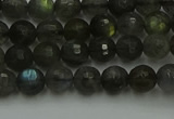 CLB901 15.5 inches 6mm faceted round labradorite gemstone beads