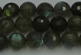 CLB902 15.5 inches 8mm faceted round labradorite gemstone beads