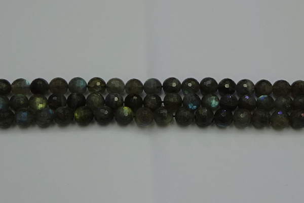 CLB903 15.5 inches 10mm faceted round labradorite gemstone beads