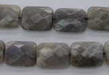 CLB93 15.5 inches 12*16mm faceted rectangle labradorite beads