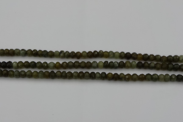 CLB956 15.5 inches 5*8mm faceted rondelle labradorite beads