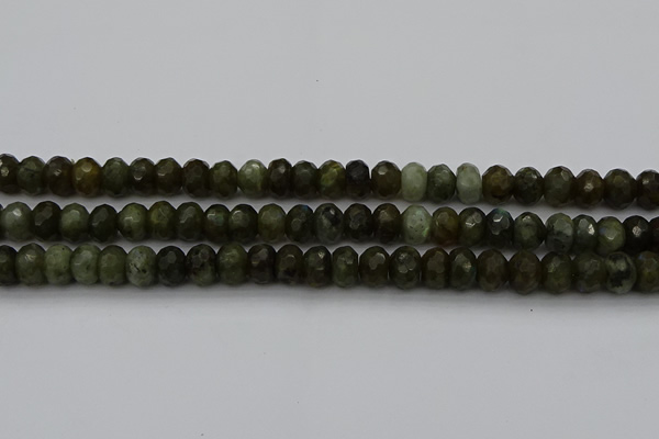 CLB958 15.5 inches 8*12mm faceted rondelle labradorite beads