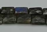 CLB960 15.5 inches 10*14mm faceted rectangle labradorite beads