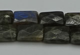 CLB961 15.5 inches 12*16mm faceted rectangle labradorite beads