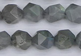 CLB983 15.5 inches 10mm faceted nuggets labradorite beads wholesale