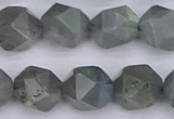 CLB984 15.5 inches 12mm faceted nuggets labradorite beads wholesale